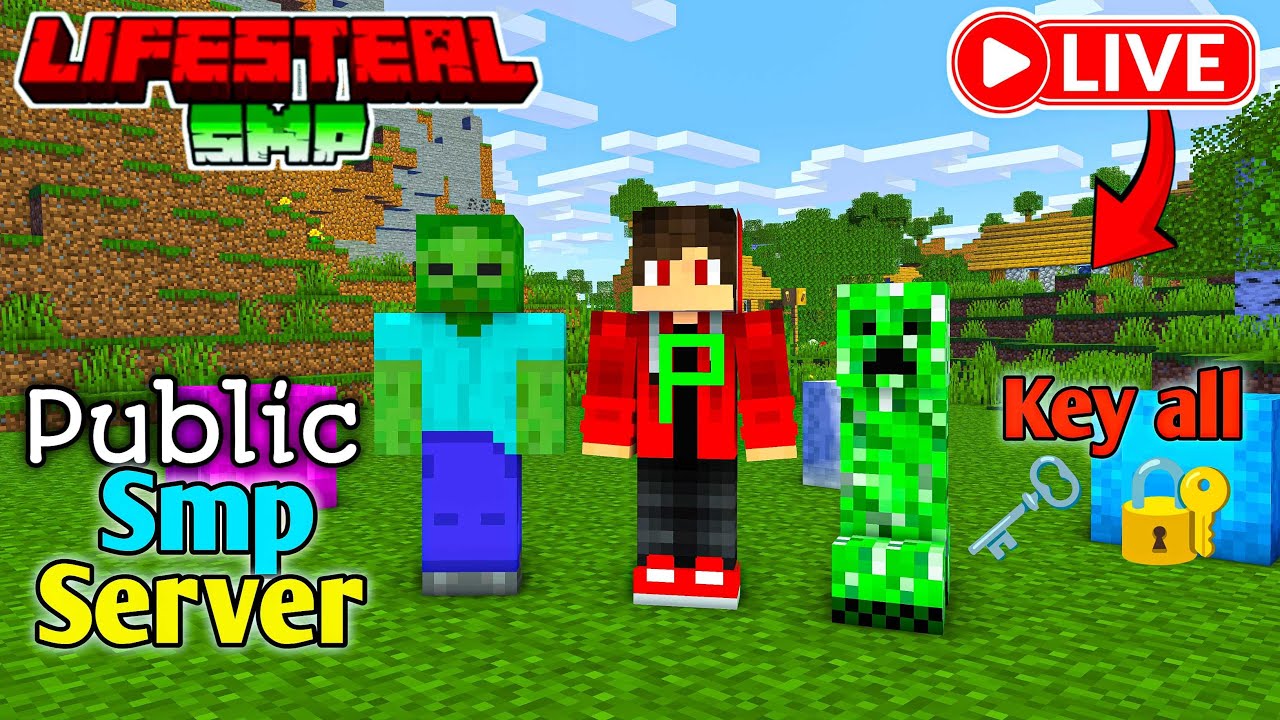 ⚡ Best Free Cracked Public Lifesteal SMP Minecraft 1.21 | 24/7 Online | Java + PE | Free To Join🚀