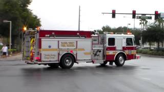 Orange County Fire Rescue Engine 70 Spare Responding