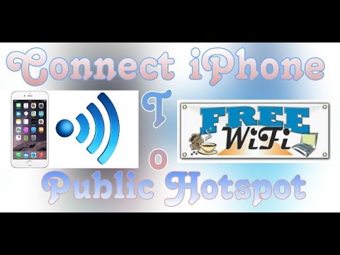 Problems connecting iPhone to public wifi hotspot, fix.