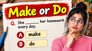 Make vs Do Quiz | Can You Score 25/25