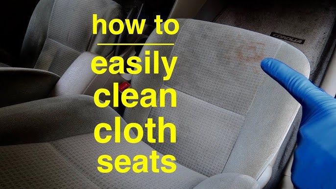 How To Clean Car Cloth Seats- Car Interior Steam Cleaning 