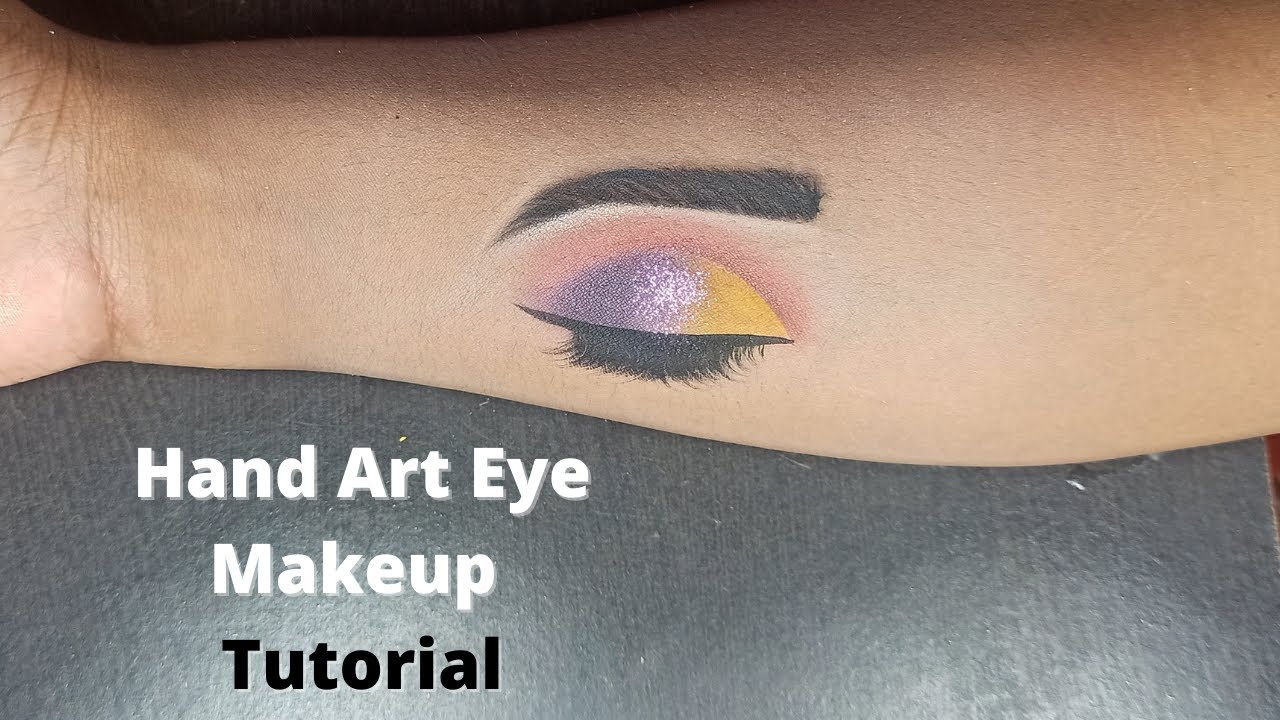 Hand Eye Makeup | Easy Steps Eye Makeup Art On Hand Tutorial