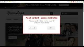 PrestaShop age verifiication popup - responsive
