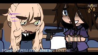 You can't pull the trigger because you love me []William + Claire/1st Mrs Afton[] FNaF []2nd part[]