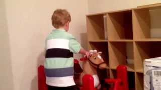 Nathaniel and Oliver's Easter egg hunt 2014