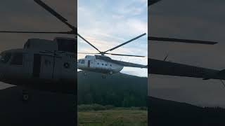 Посадка на приюте Манарага. #music #techno #helicopter #manaraga