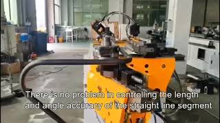 63 fully automatic two axis pipe bending machine Servo feeding servo angle