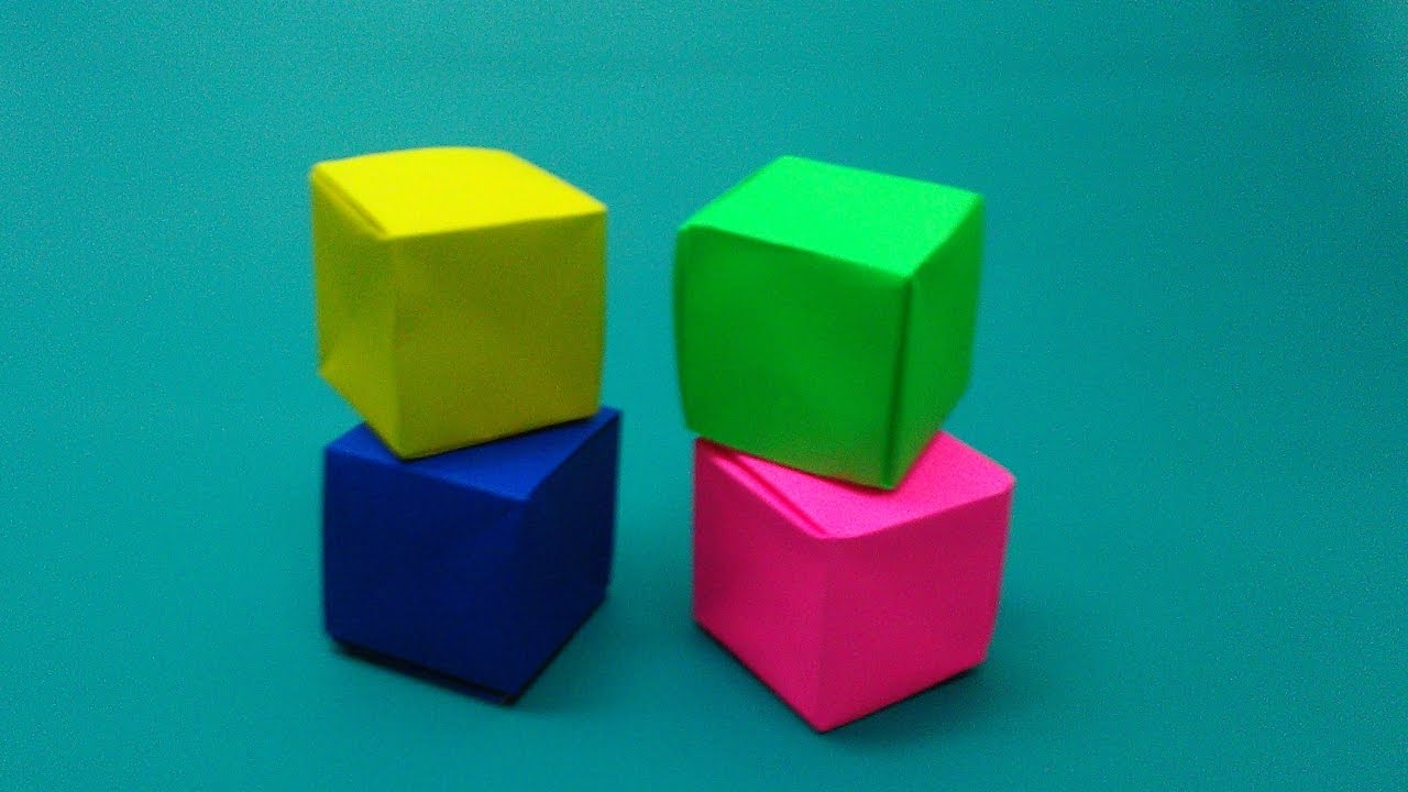 Making cubes. Talking Ben paper Cube. Paper Notes Cube.