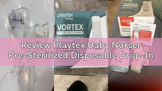 Review Playtex Baby Nurser Pre-Sterilized Disposable Drop-Ins Baby Bottle Liners, 8 Oz (100 Count),