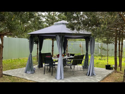 Красивая беседка из