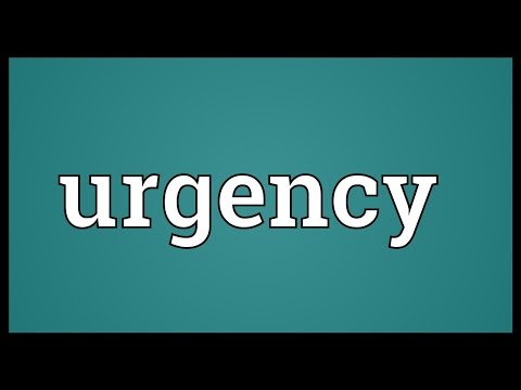 Urgency Meaning