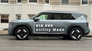 What is the KIA EV9 Utility Mode?