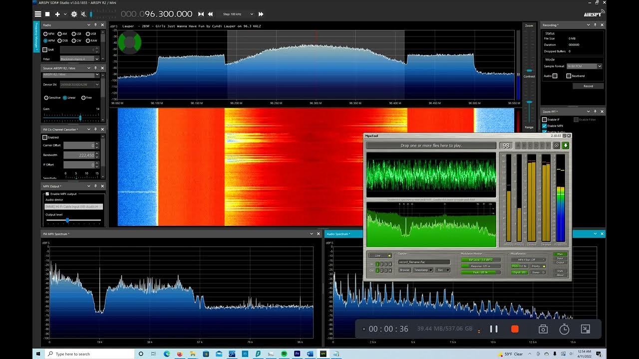 MPX Tool modulation monitor for software defined radio YouTube