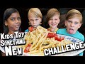 Kids Try Something New Challenge // Martha Stewart's Famous One Pot Pasta Recipe // Food Challenge