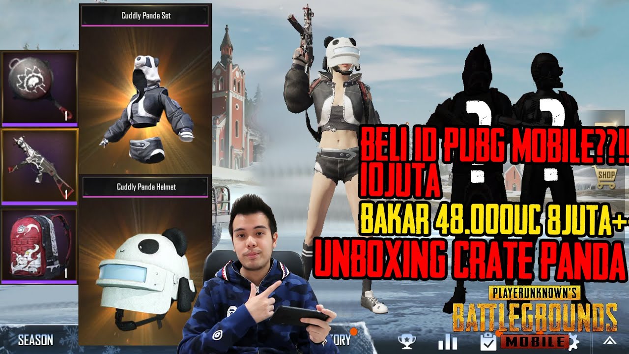 bakar-uc-48-000-8-jt-unboxing-crate-panda-pubg-mobile-dan-beli-id-pubg