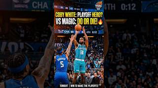 Clutch Coby White? Hornets Playoff Decider!