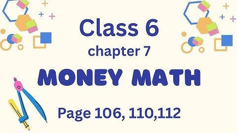 Class 6 maths chapter 7 money math question answer |#class6maths 
