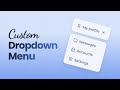 Dropdown Menu Using HTML CSS &amp; JavaScript