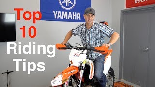 Top 10 Dirt Bike Riding Tips for Offroad and Enduro Dirt Bikes  Stop Sucking!