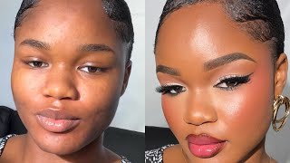 Beautiful makeup transformation tutorial on myself😱