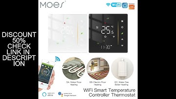 MOES Thermostat WiFi Wireless Room Temperature Controller of Water/Electric Floor Heating Gas Boiler
