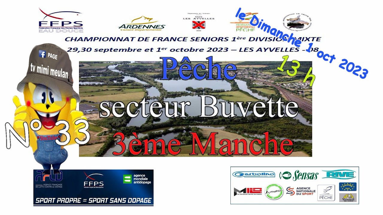 N°33   championnat de France des pêches  les Ayvelles  2023 secteur Buvette 3ème manche