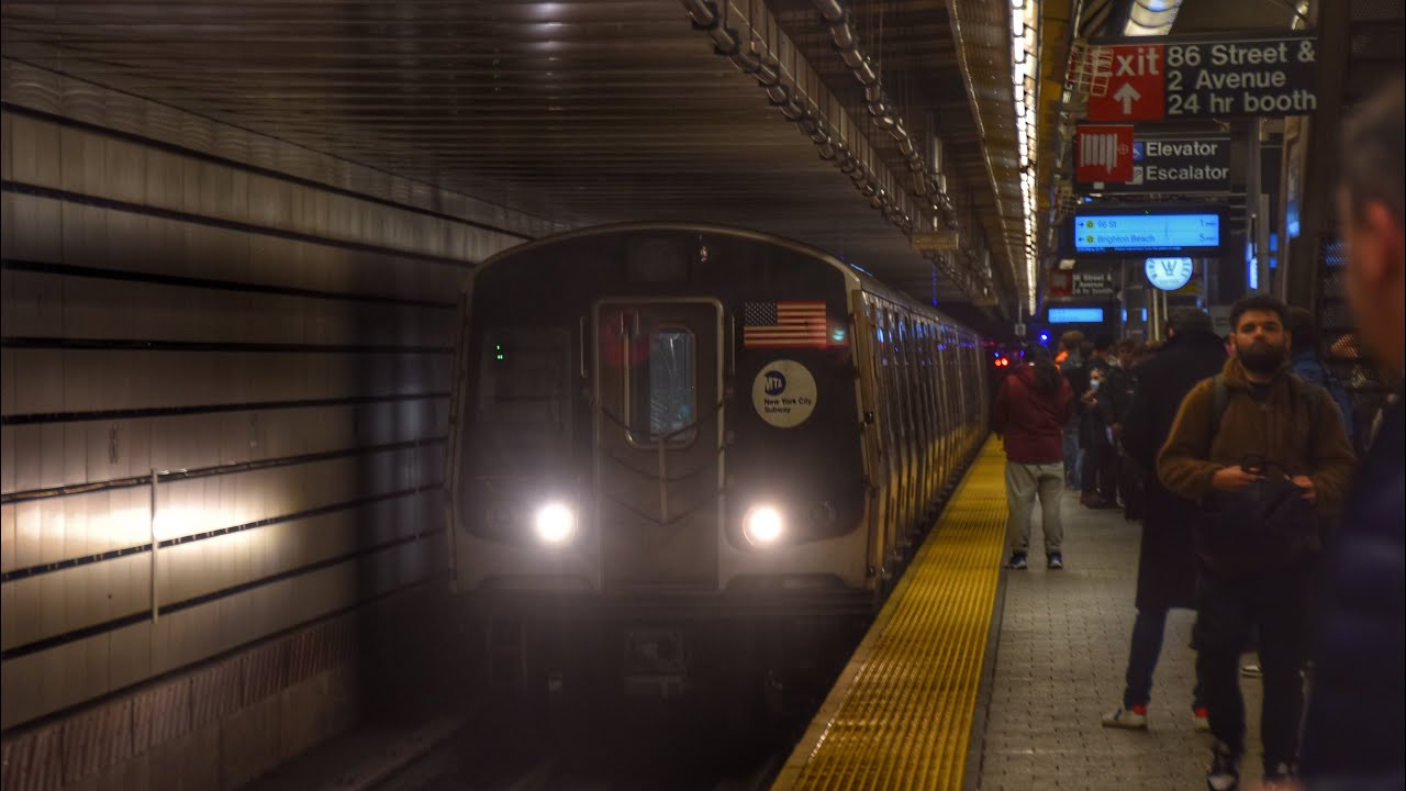 MTA NYCT - A, C, N, D, Q Trains Running along the Second Ave Subway ...