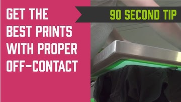 Get The Best Screen Prints with Proper Off-Contact