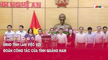 UBND tỉnh làm việc với Đoàn công tác của tỉnh Quảng Nam