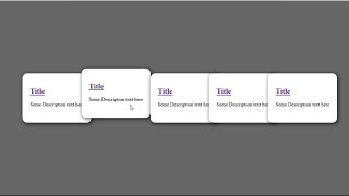 Moving Cards Animation With Pure Html and Sass - FL Developers