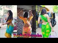 Roshni dcunha  low  saree  instagram reels  nhs lovely