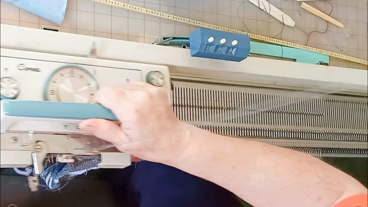 Adventures With the Corona Knitting Machine manual weaving cast on