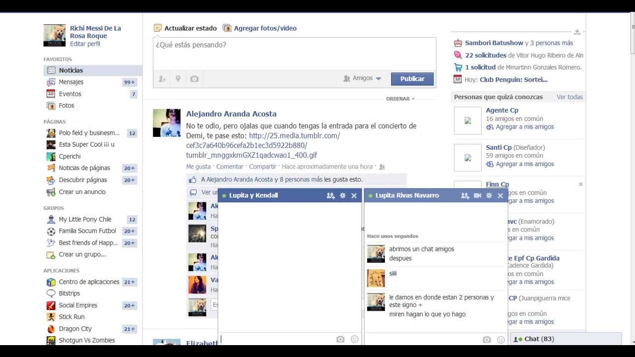 Como agregar amigos al chat en facebook... ) YouTube