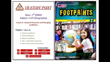7th S.ST (Geography), Lesson 4 : External Processes and Changing Landforms (Part-2)