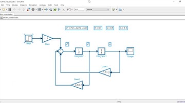 Circuito mecánico de segundo orden Matlab y Simulink