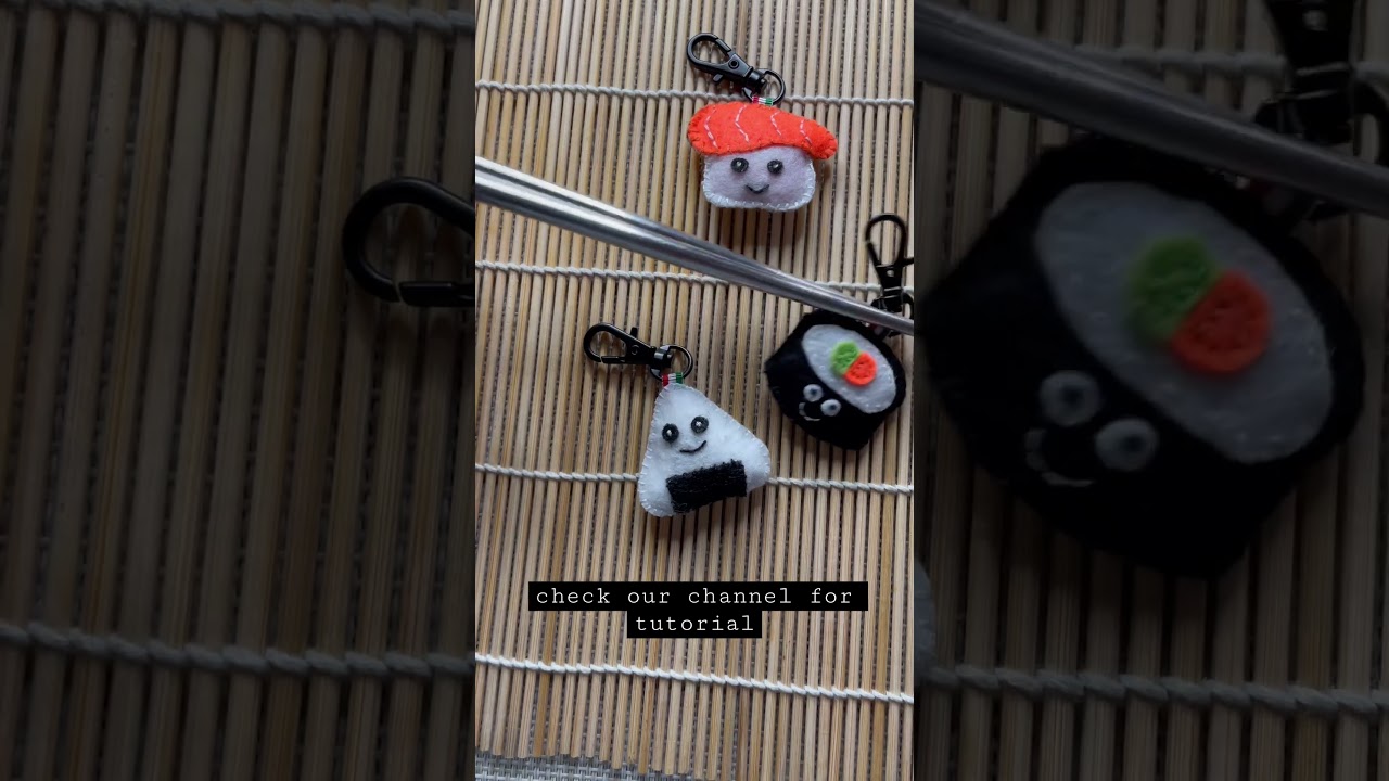 [DIY] Sushi felt keychain | Our little home