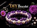 DIY Pearl &amp; Crystal Bracelet Tutorial | Easy Beaded Bracelet Making for Beginners | Jewelry DIY 2026