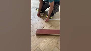 Desert Oak Laminate Herringbone Fitting Process