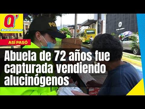 Abuela de 72 años fue capturada vendiendo alucinógenos en el Centro de Bucaramanga