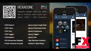 Preview Hexagone Mobile Retina HTML5 and CSS3 with WebApp TF screenshot 5