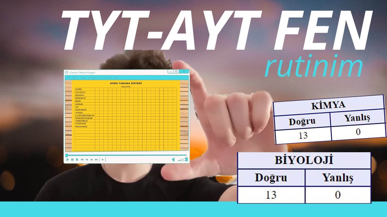 SIFIRDAN DERECE YAPTIRAN TYT-AYT FEN RUTİNİM