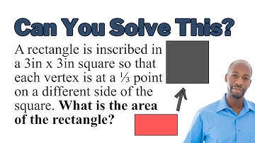 Can You Solve This? | What is the area of the rectangle? | Math Competition Problem
