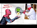 SPIDER-MAN vs MAGIC PICTURE ( SUPERHERO vs VILLAIN World ) Comedy Stunt Action by FLife TV