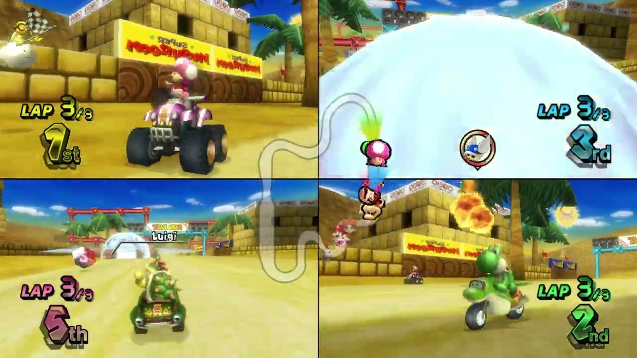 Mario Kart Wii ✦ 4 Players 