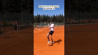 ATP 1347 Mikail Alimli was on fire against Alexander Bublik at the All In Academy #tennis