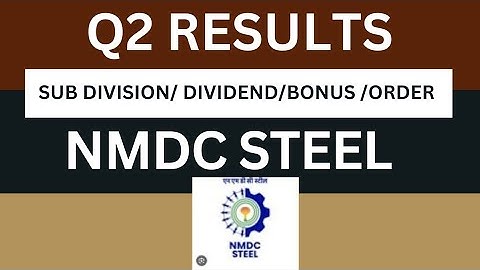 Nmdc steel Q2 Results 2026 | Nmdc steel Results Today | Nmdc steel Share Latest News