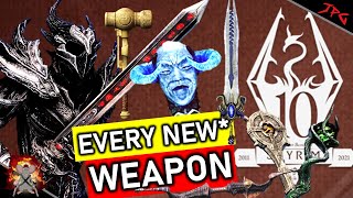 EVERY NEW WEAPON IN SKYRIM ANNIVERSARY EDITION - How to Get New* Swords, Staves, Axes, Bows, + More