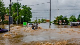 Unleashing the Flow Unclogging a Flash Flood Street Drain