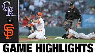 Rockies vs. Giants Game Highlights (6\/7\/22) | MLB Highlights