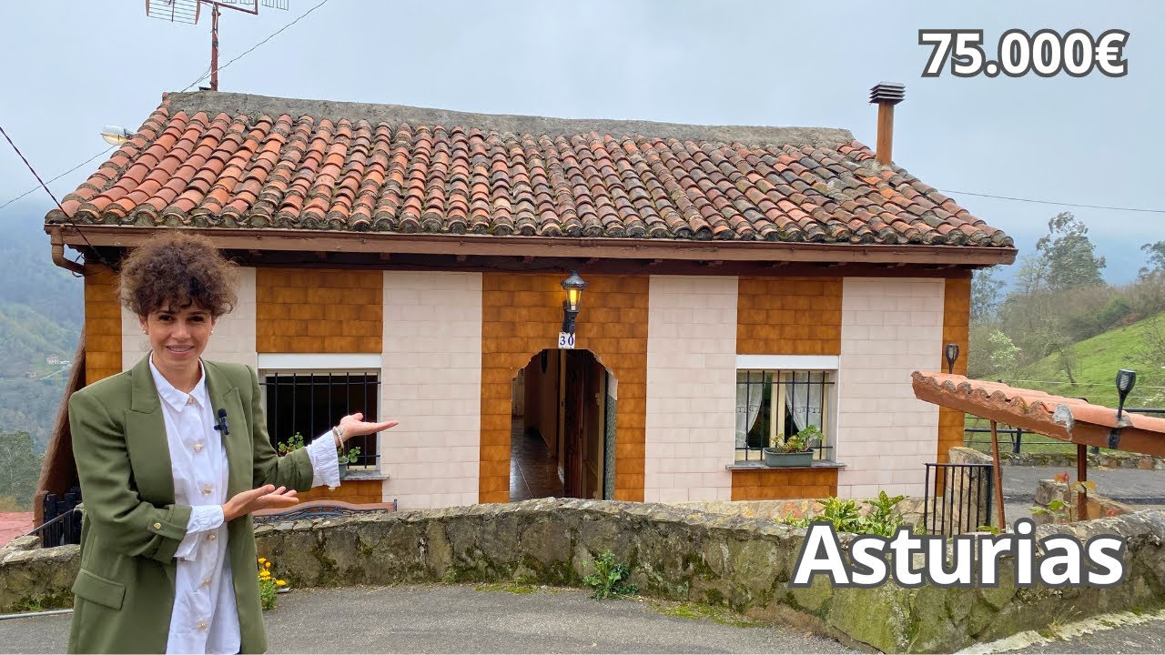 VENDIDA!!CASA CON TERRENO EN VENTA EN LANGREO, ASTURIAS,  PARA ENTRAR A VIVIR  *75.000€* 🏡🏡#asturias